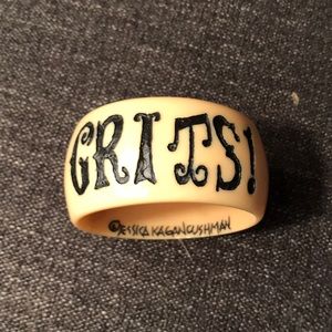 Jessica Kagan Cushman resin bracelet.